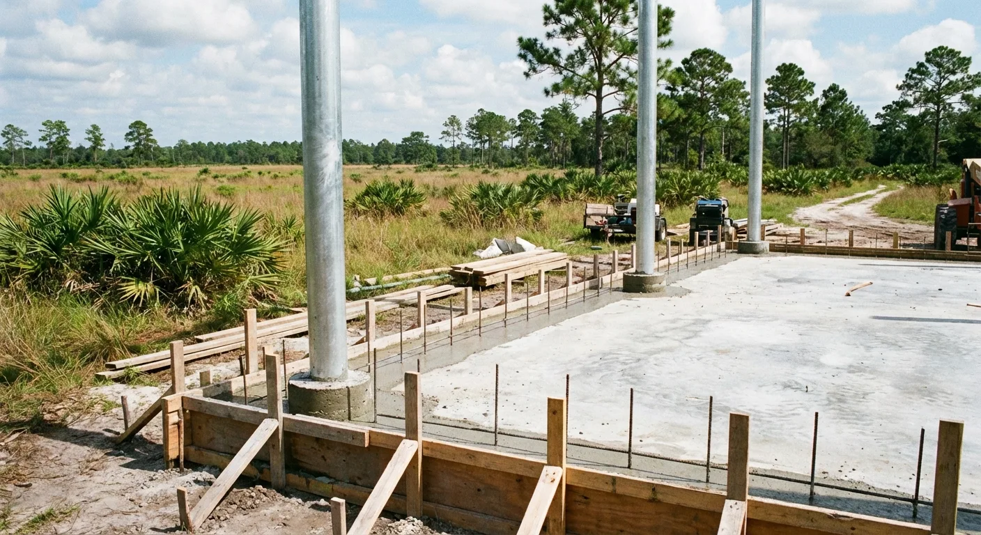 pole barn concrete foundation hernando Brooksville FL